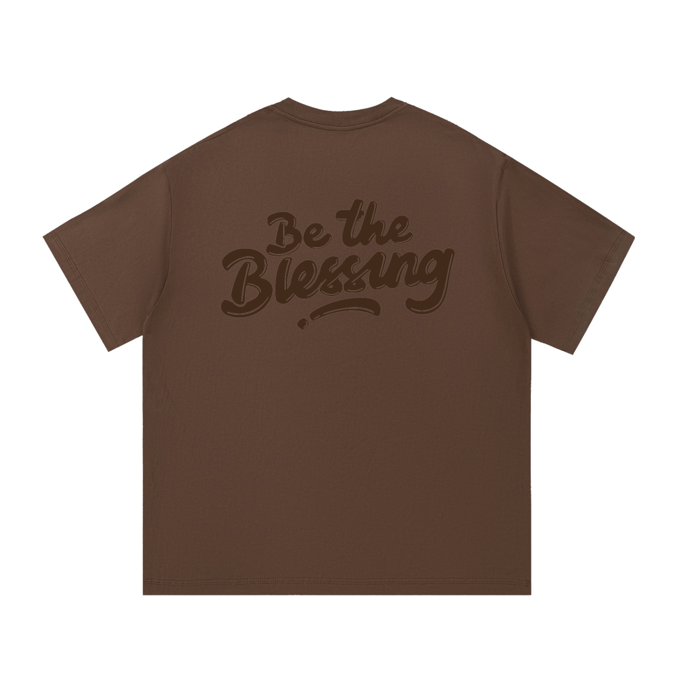 Blessings Cotton T-Shirt Brown - Image 2