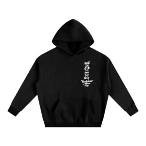 God is Bigger Oversize Fleeced Hoodie Black